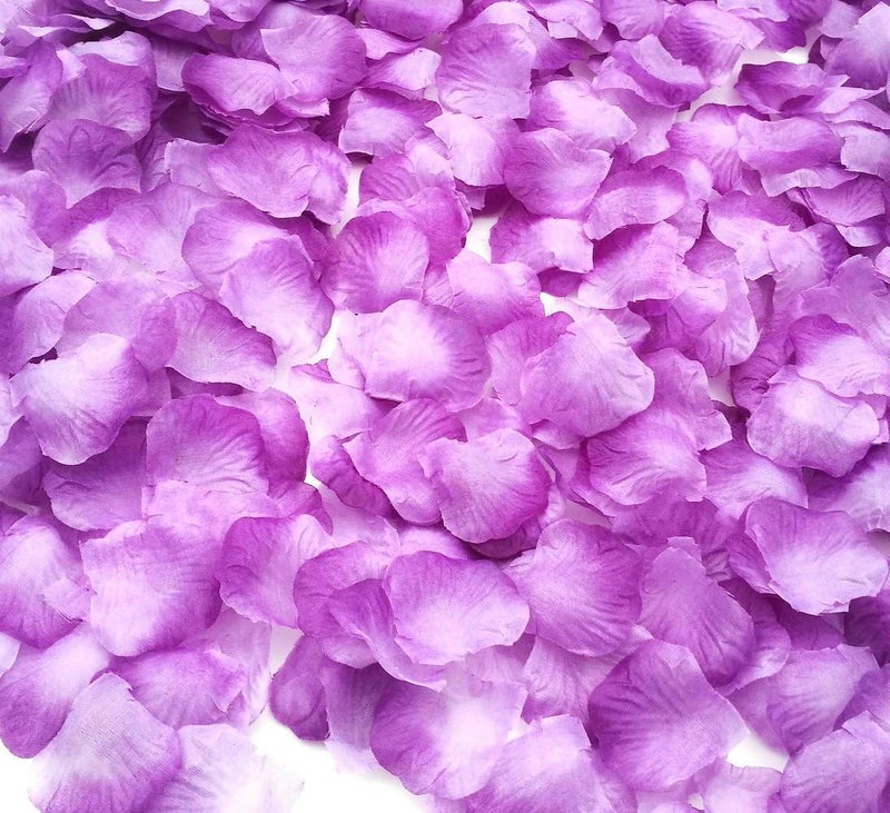 CODE FLORIST كود فلوريست 2200 قطعة بتلات ورد حريري أرجواني فاتح لديكور الزفاف - Image 2
