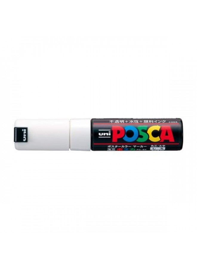 Uni Posca Bold Marker, White (PC8K.1)