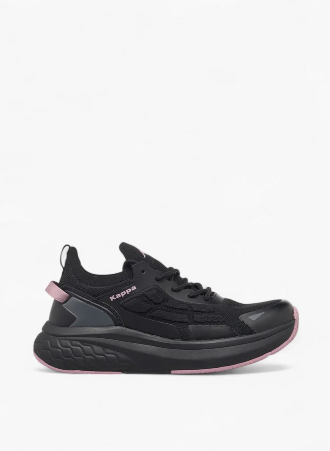 Kappa Women's Logo Print Sports Shoes with Lace-Up Closure