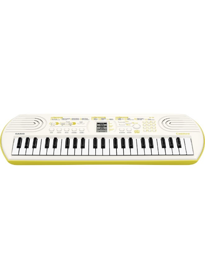 CASIO بيانو كاسيوتون ميني SA-80 مع نغمات بيانو، أبيض (44 مفتاح) - Image 1