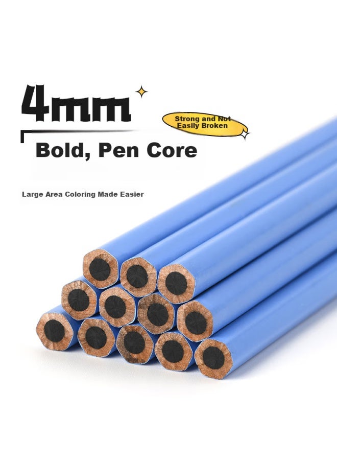 Marco Drawing Pencil Soft Charcoal Pencil 12-Pack Sketch Exam Wooden Handle Charcoal Pencil Pencil Student Exam Drawing Art Student Art Exam Special Marker Pen Drawing - Image 4