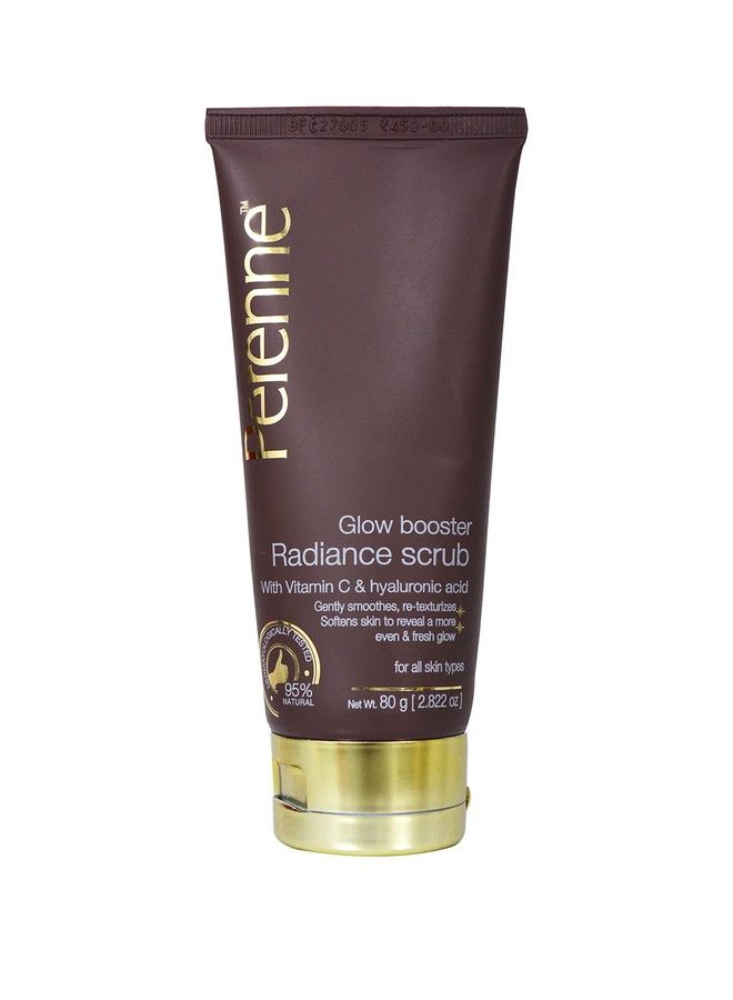 PERENNE Glow Booster Scrub With Vitamin C And Hyaluronic Acid For All Skin Types Detan The Skin Gently Exfoliates Removes Dead Skin Cells Deeply Cleanses And Detoxify The Skin For Men And Women - Image 1