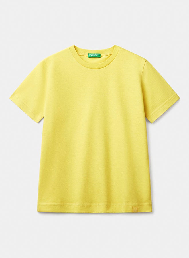 بينيتون أولاد تي شيرت بأكمام قصيرة قطن - Image 1