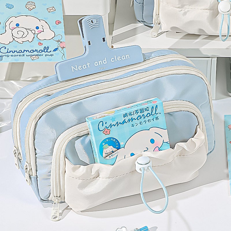Drawstring Pencil Case Girls Boys Simple Stationery Case Junior High School Students High School Students Large Capacity Pencil Case High Value Pencil Case - Image 2