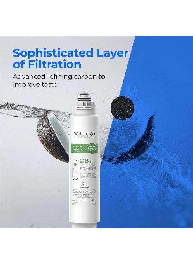 Waterdrop Waterdrop G3 Replacement Filter 1-Year Combo, Pack of 2 WD-G3-CF Filters and 1 WD-G3-CB Filter  - Image 4