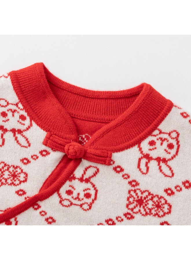 Balabala Spring & Autumn Baby Dress, First Birthday Outfit, Girls' Chinese Style Sweet Princess Dress, Elegant And Stylish - Image 4