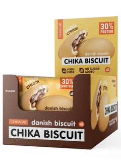 Chika Biscuit Protein Cookie Cream Filling Danish Biscuit Flavor, High Fiber and No Sugar Added 9x50g - pzsku/Z255939008EE8D785084DZ/45/_/1716985212/92e0fc9e-26c1-4e4d-91bf-fcf2dc1d7e87