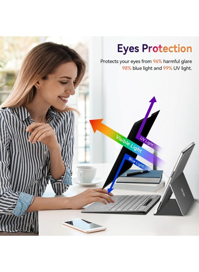 Magnetic Privacy Screen Protector for Surface Pro 11/10/9/8/X -13 Inch, Anti Glare Filter, Anti Blue Light Film, Removable Shield Microsoft Pro 13inch Accessories, Reusable Cover Matte Bubble Free Guard - Image 4