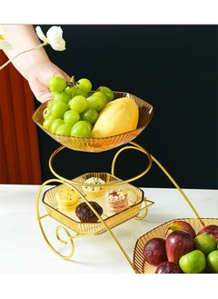 ZCM-HAPPY Multi-layer Fruit and Nut Tray, Suitable For Living Room Coffee Table and Office Snack Display Tray  - Image 5