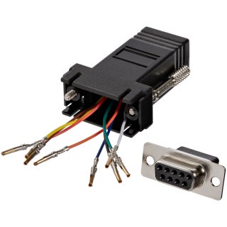 StarTech.com DB9 to RJ45 Modular Adapter - F/F - Serial adapter - DB-9 (F) to RJ-45 (F) - GC98FF, Black - pzsku/Z255953CBAC60D6E15429Z/45/1749371742/854a1178-c6fb-4934-97f5-0b0baade1bcb