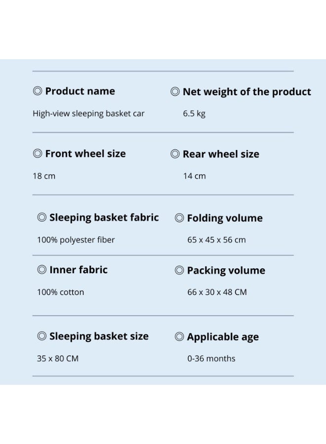High View Sleeping Trolley & Bassinet - Image 4