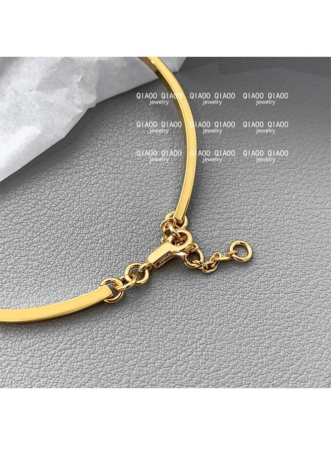 Beyond Arc De Triomphe Design Bracelet, Anti Rust and Anti Fading 18K Gold Plated Bracelet, Bangle for Women Jewelry (Golden)  - Image 5