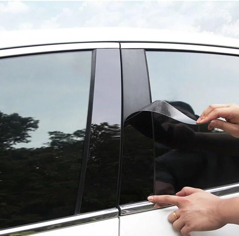 DEMULAX Car Pillar Posts Trim Cover Stickers for Nissan Elgrand E52 - Image 3