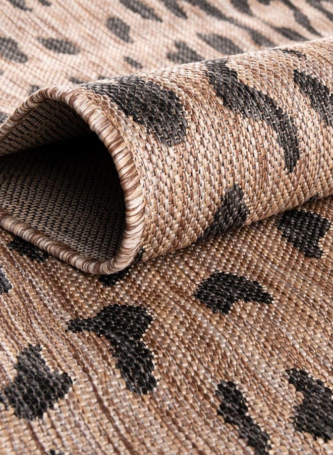 Unique Loom Outdoor Safari Collection Area Rug - Samburu (2' x 7' 10" Runner, Natural/ Light Brown) - Image 5