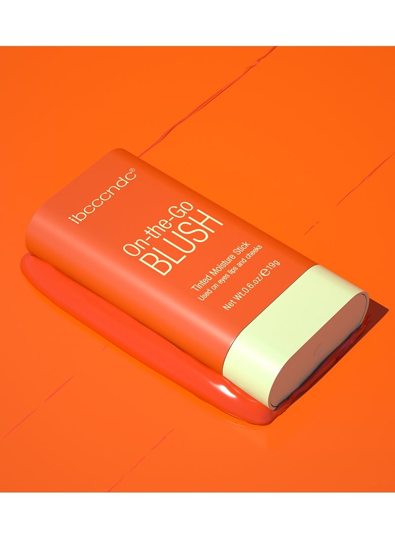 آي بي سي سي سي أن دي سي Blush Stick ، كريم أحمر الخدود لشفاه عيون الخدين ، أحمر الخدود الطبيعي مع مقاوم للماء مقاوم للعرق ، عصا صلبة ملونة مع مكياج طويل الأمد عاري متعدد الاستخدامات أحمر الخدود الكريمي - Image 1