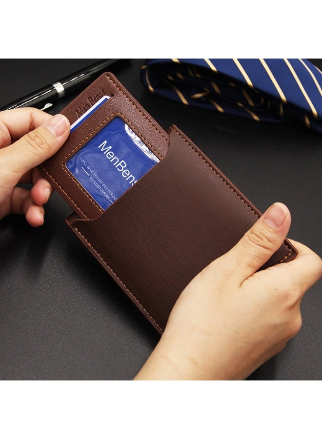 MenBense Multifunctional Leather Card Holder A Stylish Practical Companion for Neatly Organized Effortless Living - Image 2