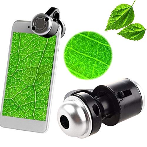 Jiusion 30X Zoom Bright LED Stereo Microscope Magnifier Clip-On Cell Phone Mobile Phone Camera Lens Compatible with Apple iPhone Samsung iPad - Image 3
