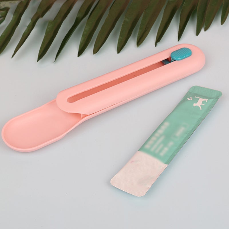 Cat Spoon Cat Feeder Cat Squeeze Scoop Cat Treats Scoop Feeder - Image 1
