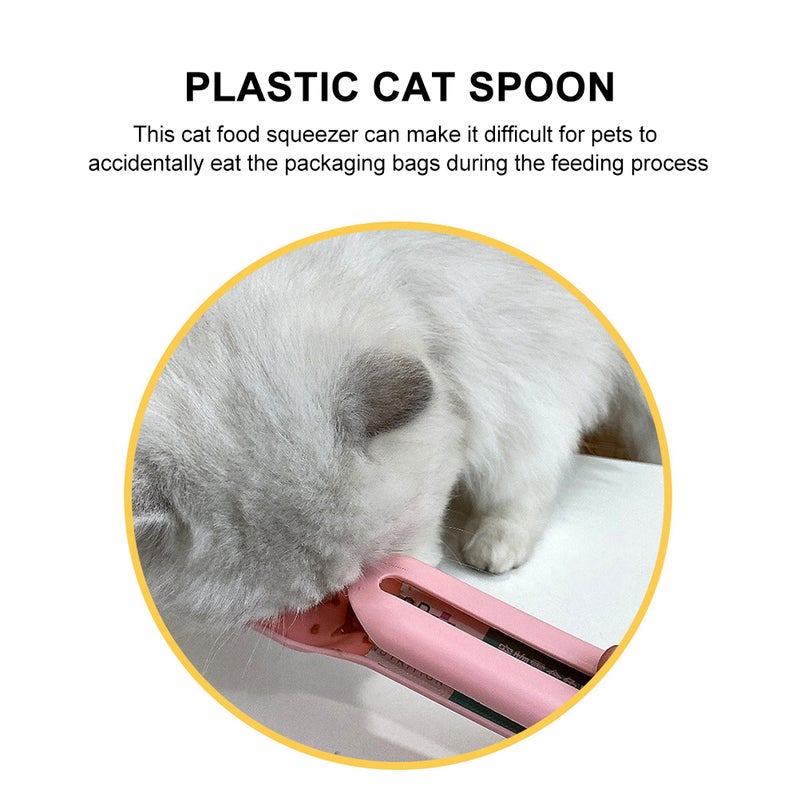 Cat Spoon Cat Feeder Cat Squeeze Scoop Cat Treats Scoop Feeder - Image 2