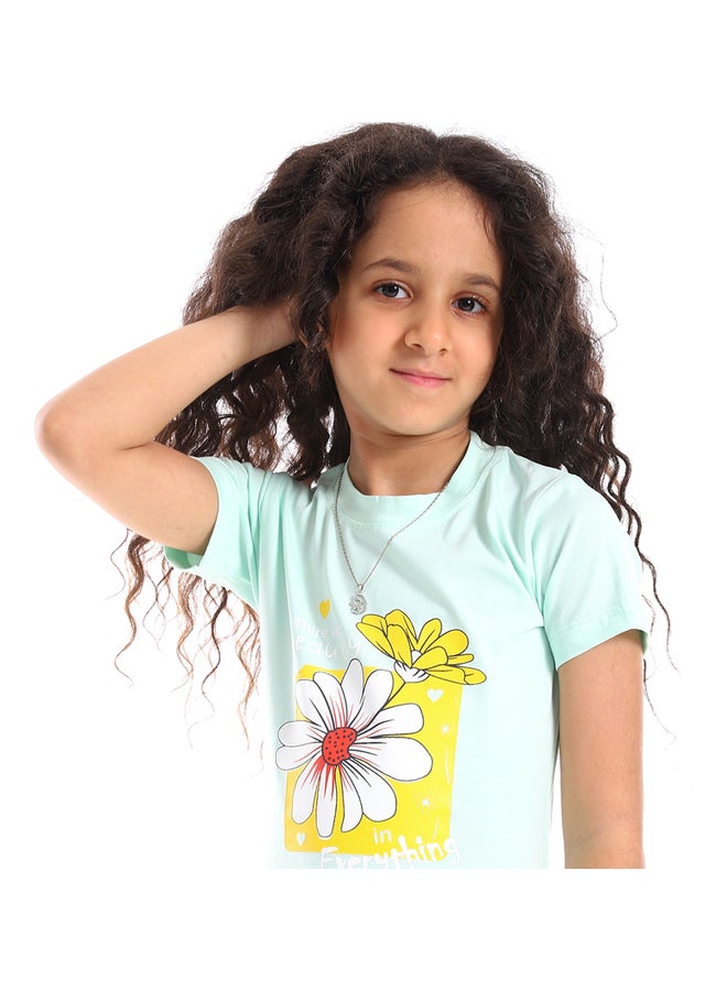 DIADORA Girls Cotton Printed T-Shirt - Image 4