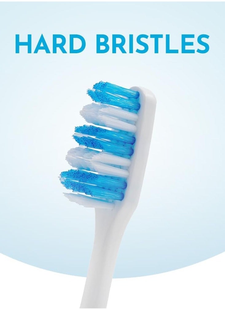 Advanced Design Toothbrush, Firm Bristles for Hard to Places, Adult Toothbrush, 2 Count (Pack of 12) Total 24 Toothbrushes, Colors May Vary