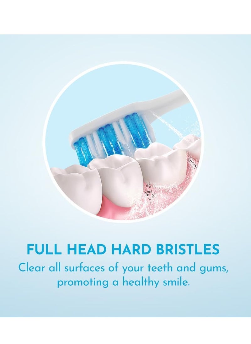 Advanced Design Toothbrush, Firm Bristles for Hard to Places, Adult Toothbrush, 2 Count (Pack of 12) Total 24 Toothbrushes, Colors May Vary