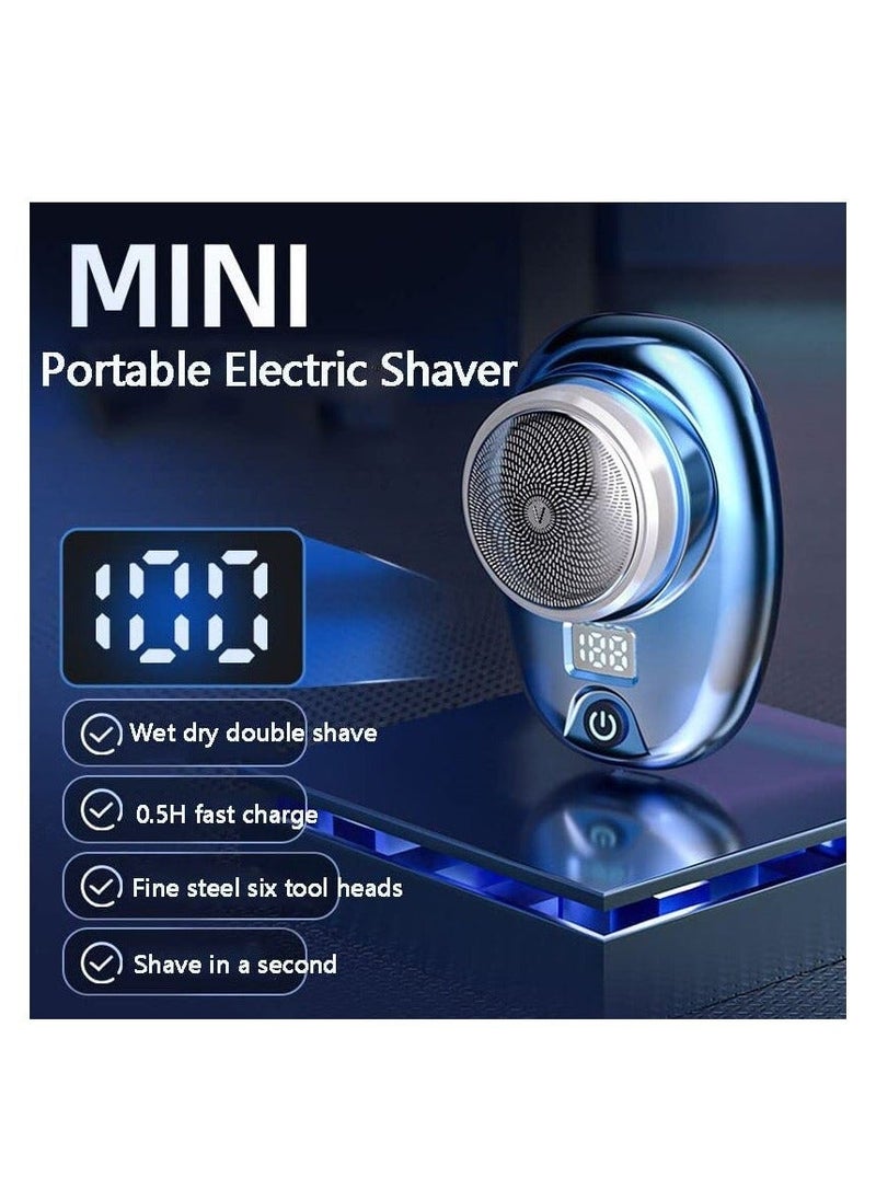 Mini Electric Razor for Men, New Upgrade Electric Shaver, Pocket Size Portable USB Rechargeable Waterproof Shaver - Image 5