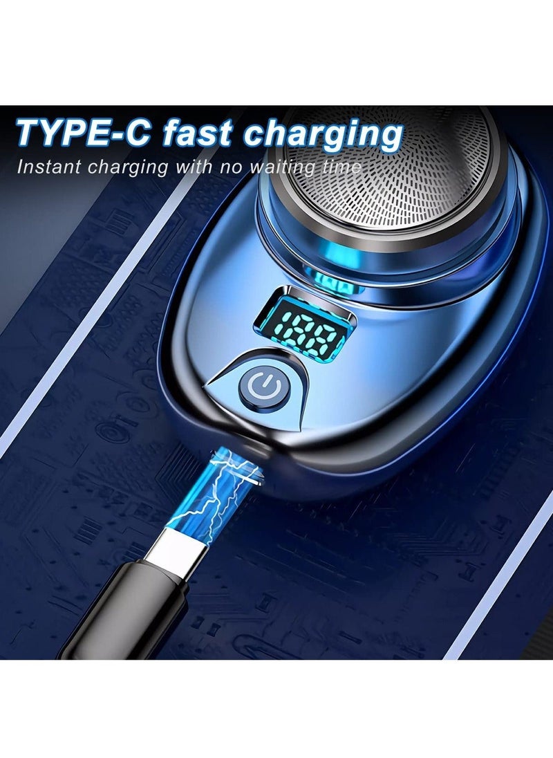 Mini Electric Razor for Men, New Upgrade Electric Shaver, Pocket Size Portable USB Rechargeable Waterproof Shaver - Image 2