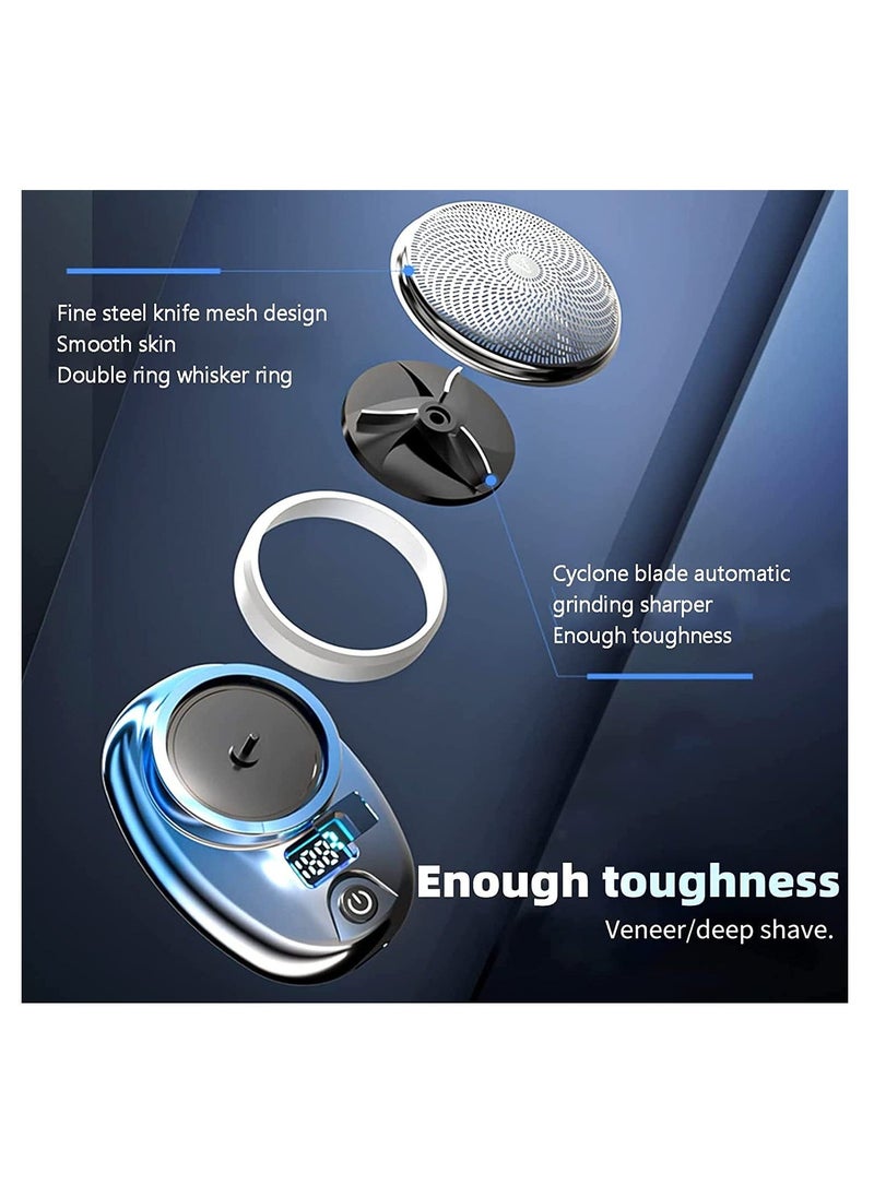 Mini Electric Razor for Men, New Upgrade Electric Shaver, Pocket Size Portable USB Rechargeable Waterproof Shaver - Image 3