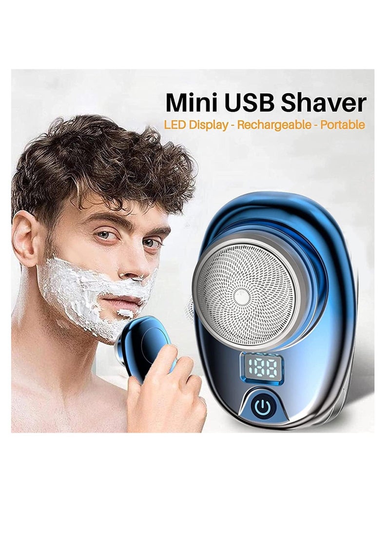 Mini Electric Razor for Men, New Upgrade Electric Shaver, Pocket Size Portable USB Rechargeable Waterproof Shaver - Image 4
