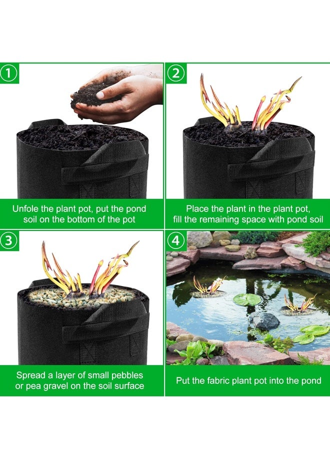 2PCS بركة حوض النباتات المائية، نسيج نفاذية الزهور البطاطس - Image 3