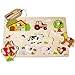 GOKI Wooden Puzzles for Toddlers 13 Farm Animal Peg Puzzle with Jumbo Knobs Ages 1 Educational Montessori Toys for Shape Recognition Fine Motor Skills 9 PiecesDesigned with Love in Germany - Image 3