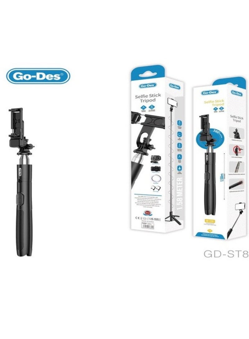 ELTRAZONE "Wireless Selfie Stick Tripod with Telescopic Stand – Camera & Phone Holder for Outdoor Photography and Selfies" - Image 1