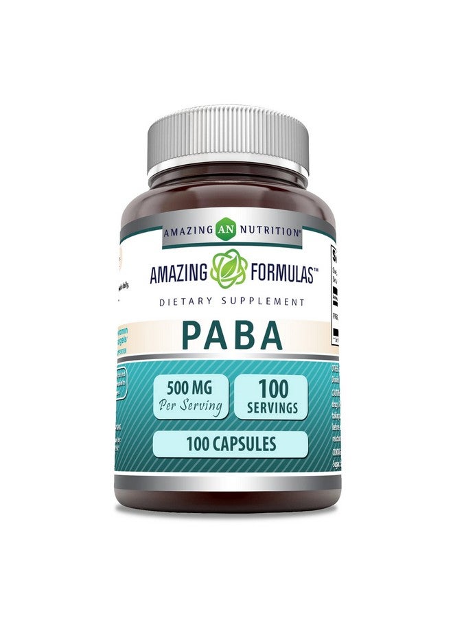 Amazing Nutrition مكمل بABA من Amazing Formulas | 500 ملغ لكل حصة | 100 كبسولة | غير معدلة وراثيًا | خالية من الغلوتين | صنع في الولايات المتحدة - Image 1