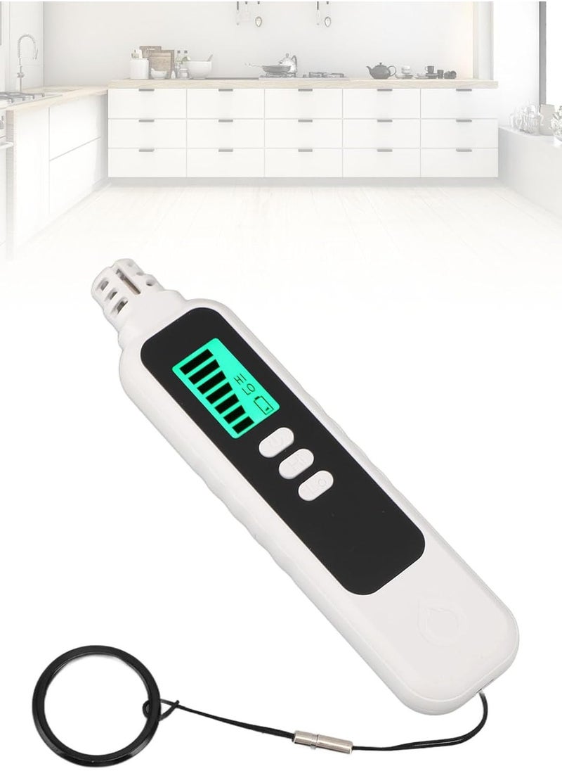 General Combustible Gas Tester, Pen Type Audible Visual Alarm High Gas Detector with LCD Display for Hotel for Factory (White)  - Image 4