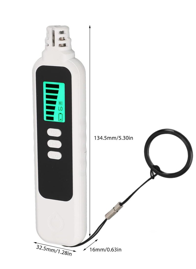 General Combustible Gas Tester, Pen Type Audible Visual Alarm High Gas Detector with LCD Display for Hotel for Factory (White)  - Image 5