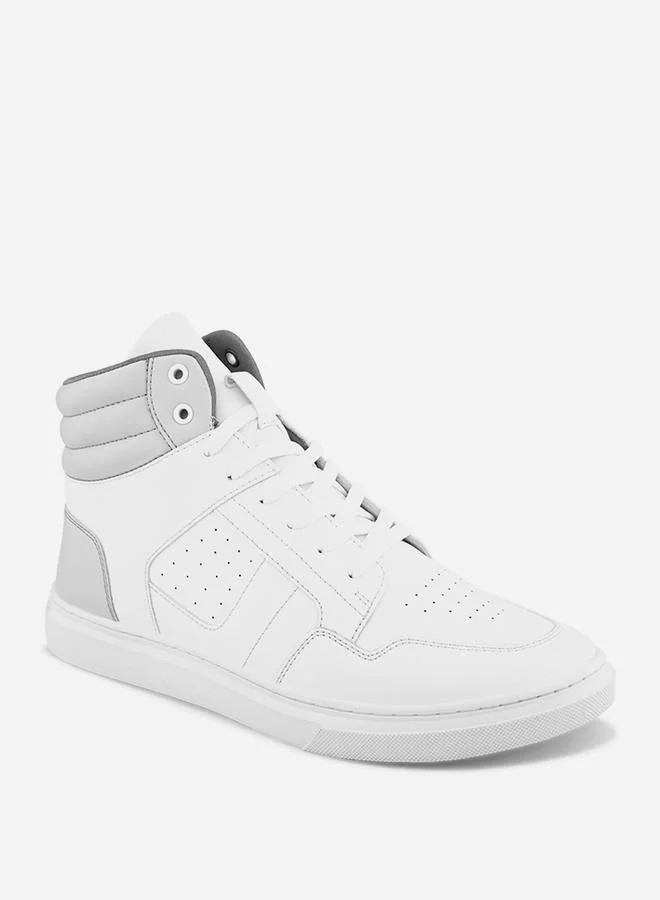 Styli Styli High Top Color Block Lace Up Sneakers