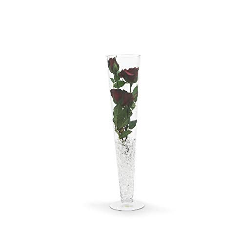 WGVI WGV Trumpet Glass Vase, Open 4", Height 20", (Multiple Sizes Choices) Clear Tall Pilsner Floral Planter Container Centerpiece, Wedding Event Home Decor, 1 Piece (VTV0420) - Image 4