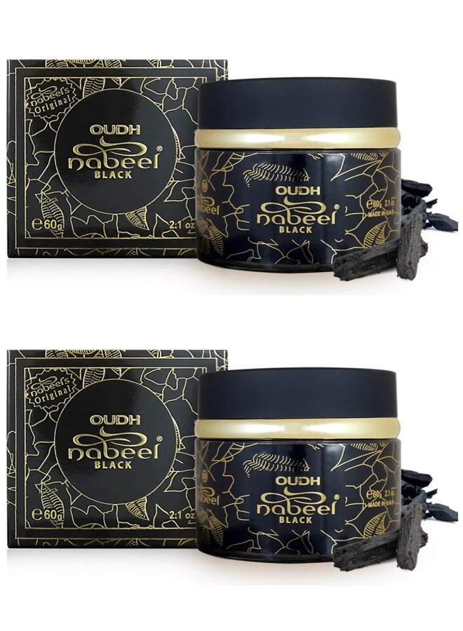 نبيل عبوة من 2 بخور نبيل أسود 60 جم - Image 1
