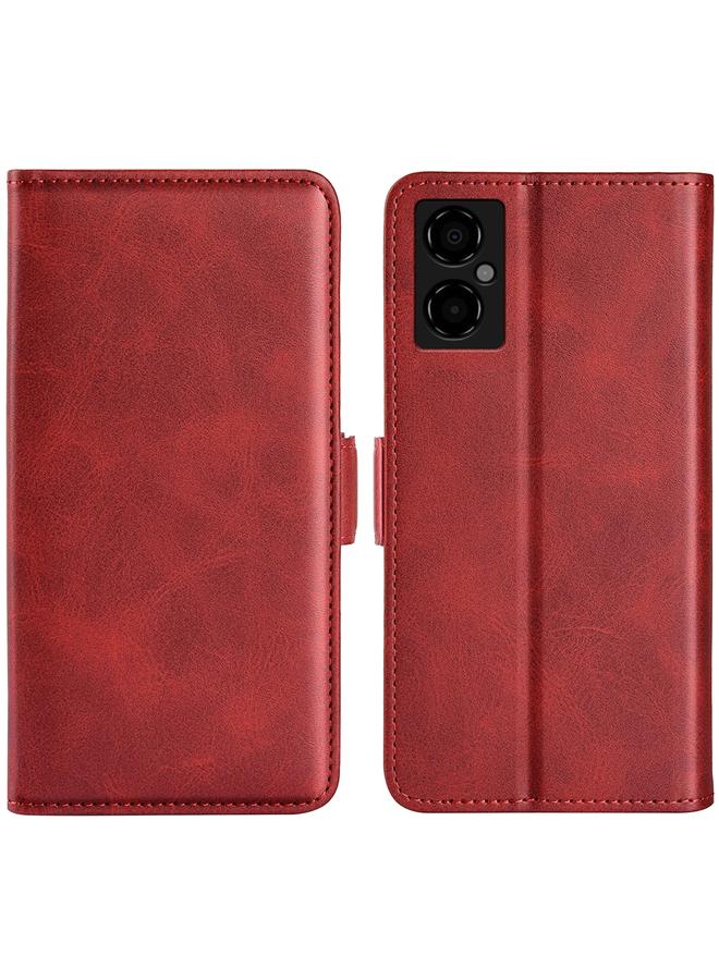 The Bros Case For Xiaomi Poco M4 5G Dual-side Magnetic Buckle Horizontal Flip Leather Phone Case