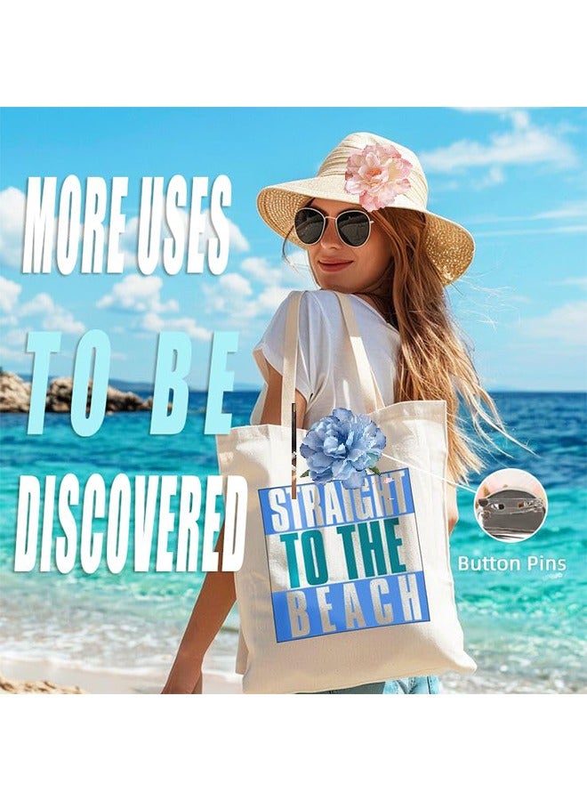 4 Pcs Hawaiian Flower Hair Clips, Rose Hair Clips Hair Barrettes, Hair Accessories for Vacation Beach Party (Colorful) - Image 2