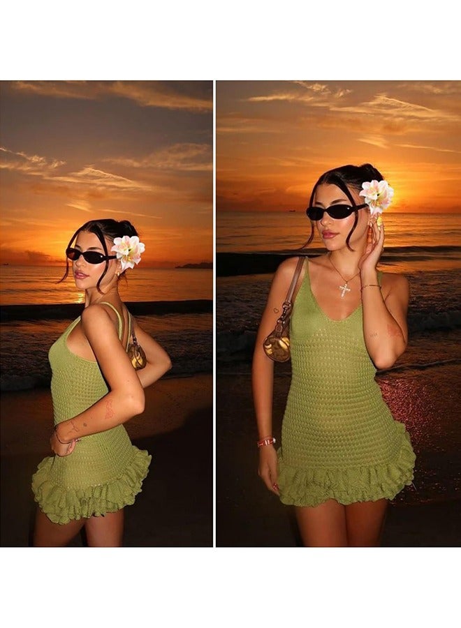 4 Pcs Hawaiian Flower Hair Clips, Rose Hair Clips Hair Barrettes, Hair Accessories for Vacation Beach Party (Colorful) - Image 5