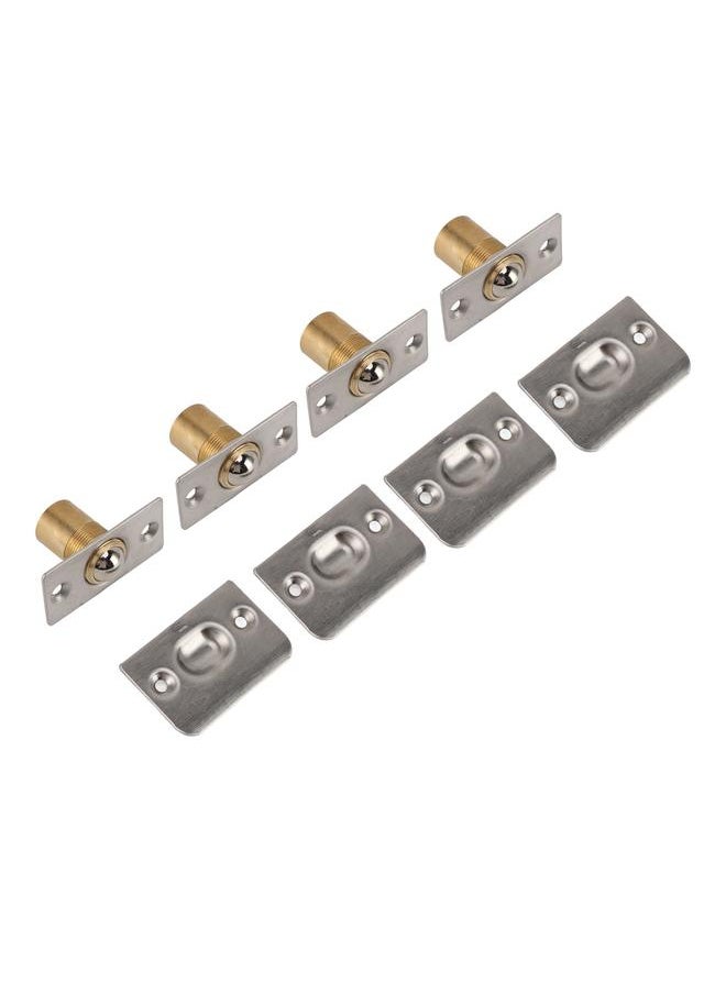 Thoraya - 4pcs Door Ball Catch Solid Brass Adjustable Spring Closet Ball Latch for Cabinet Pantry - Image 1