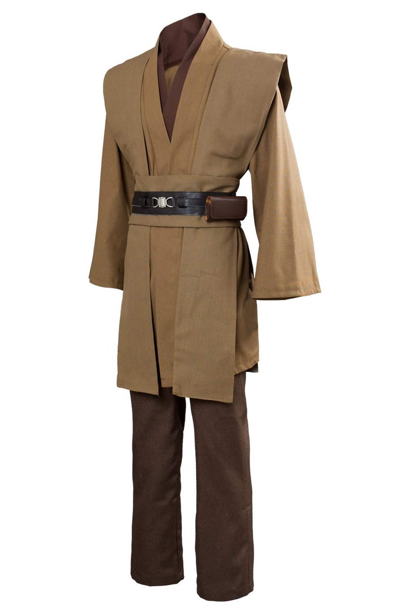 Wecos Tunic Costume Mens Hooded Knight Outfits Halloween Cosplay Costume Three Versions - Image 2