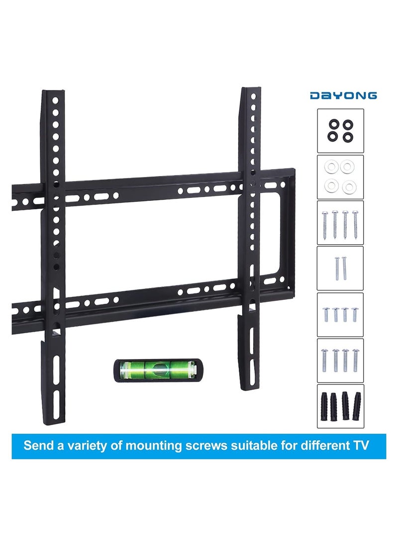 TV Wall Mounts Bracket for 26-65 Inch VESA 400 x 400mm and 35kg Loading Capacity Fixed Mounting Bracket for LED LCD OLED Flat Curved Screen TVs  - Image 3