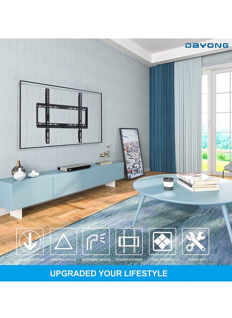 TV Wall Mounts Bracket for 26-65 Inch VESA 400 x 400mm and 35kg Loading Capacity Fixed Mounting Bracket for LED LCD OLED Flat Curved Screen TVs  - Image 5