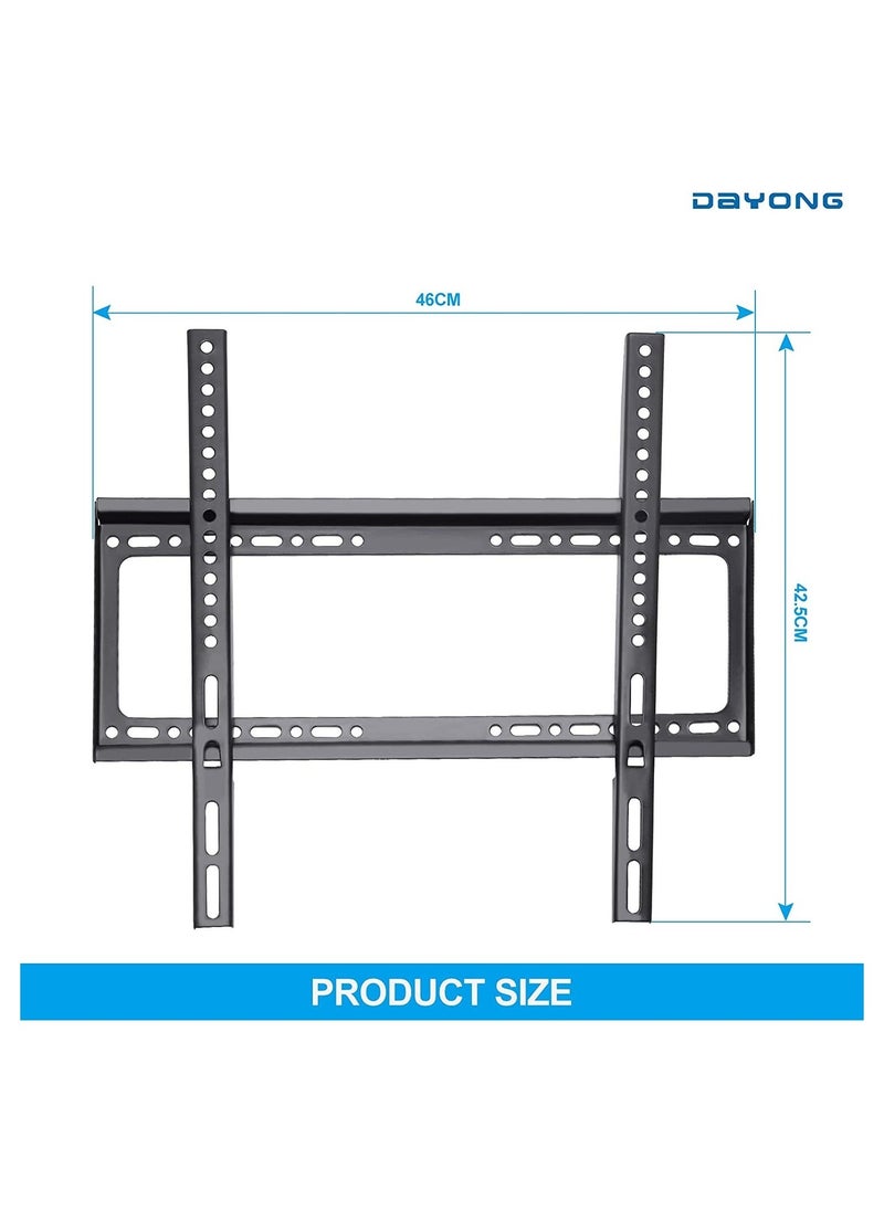 TV Wall Mounts Bracket for 26-65 Inch VESA 400 x 400mm and 35kg Loading Capacity Fixed Mounting Bracket for LED LCD OLED Flat Curved Screen TVs  - Image 2