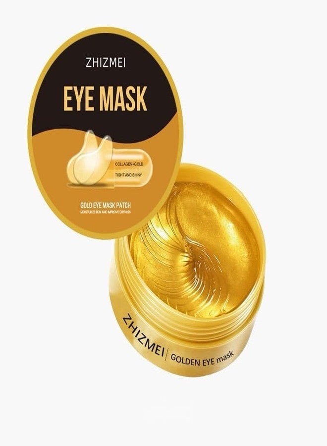 HIDOVETEC Gold Collagen Under Eye Mask Patches, 60 Pcs Anti-Aging Hydrating Eye Treatment for Dark Circles, Puffiness, Wrinkles and Fine Lines with Hyaluronic Acid - Image 1