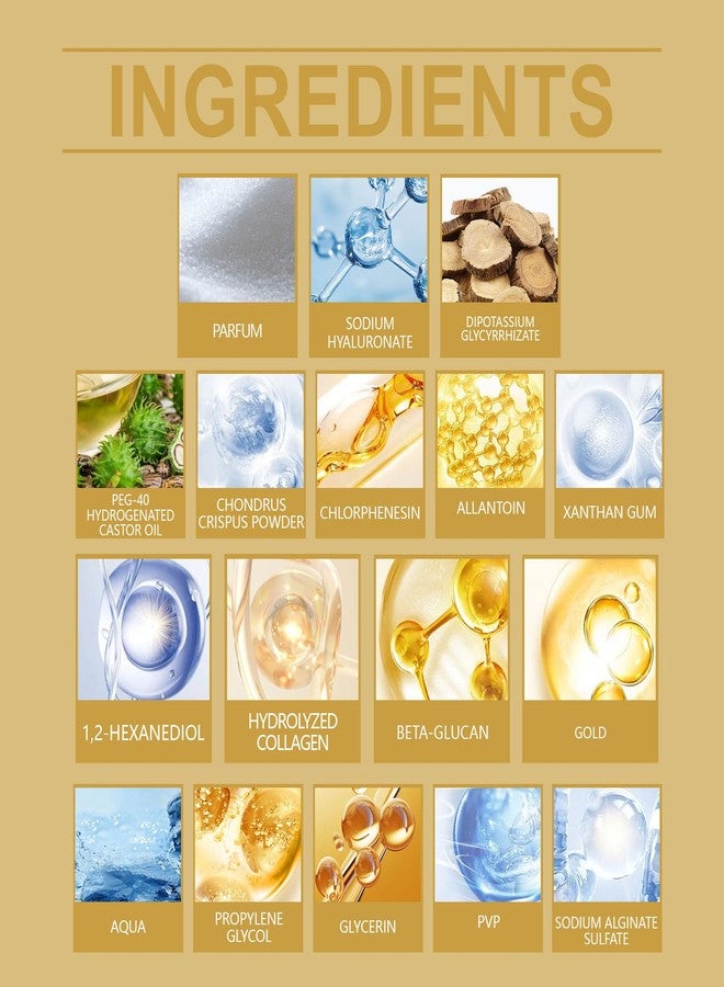 HIDOVETEC Gold Collagen Under Eye Mask Patches, 60 Pcs Anti-Aging Hydrating Eye Treatment for Dark Circles, Puffiness, Wrinkles and Fine Lines with Hyaluronic Acid - Image 3