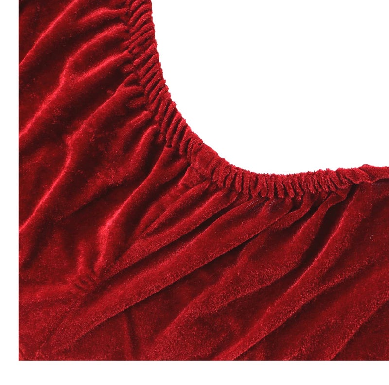 Nendle Water Proof Elastic Fitted TPU Laminated Terry Cotton Mattress Protector Cover Queen Size 78x60 Inches| 6.5x5 Feet (Maroon, Fits Upto Mattress of Thickness 12 Inches) - Image 5